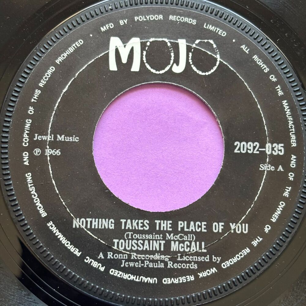 Toussaint McCall-Nothing takes the place of you-UK Mojo E+