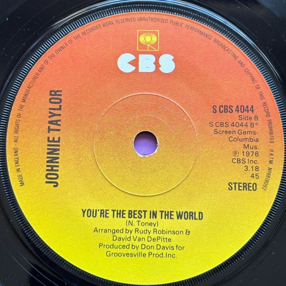 Johnnie Taylor-You're the best in the world-UK CBS E+