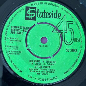 Mitch Ryder-Blessing in disguise/ What now my love-UK Stateside Demo E+