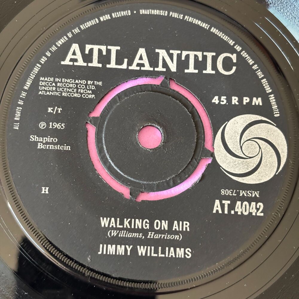 Jimmy Williams-Walking on air/ I'm so lost-UK Atlantic E+