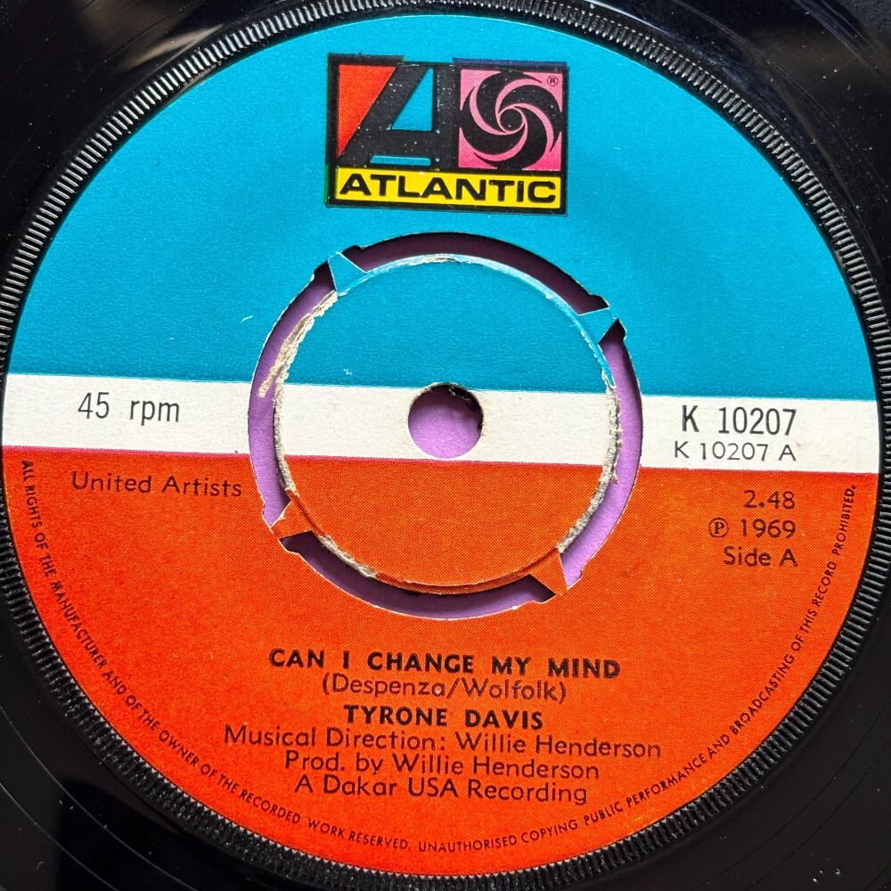 Tyrone Davis-Can I change my mind-UK Atlantic E+