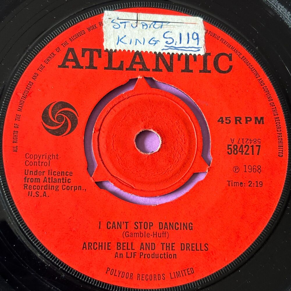 Archie Bell-I can't stop dancing-Atlantic stkr E+