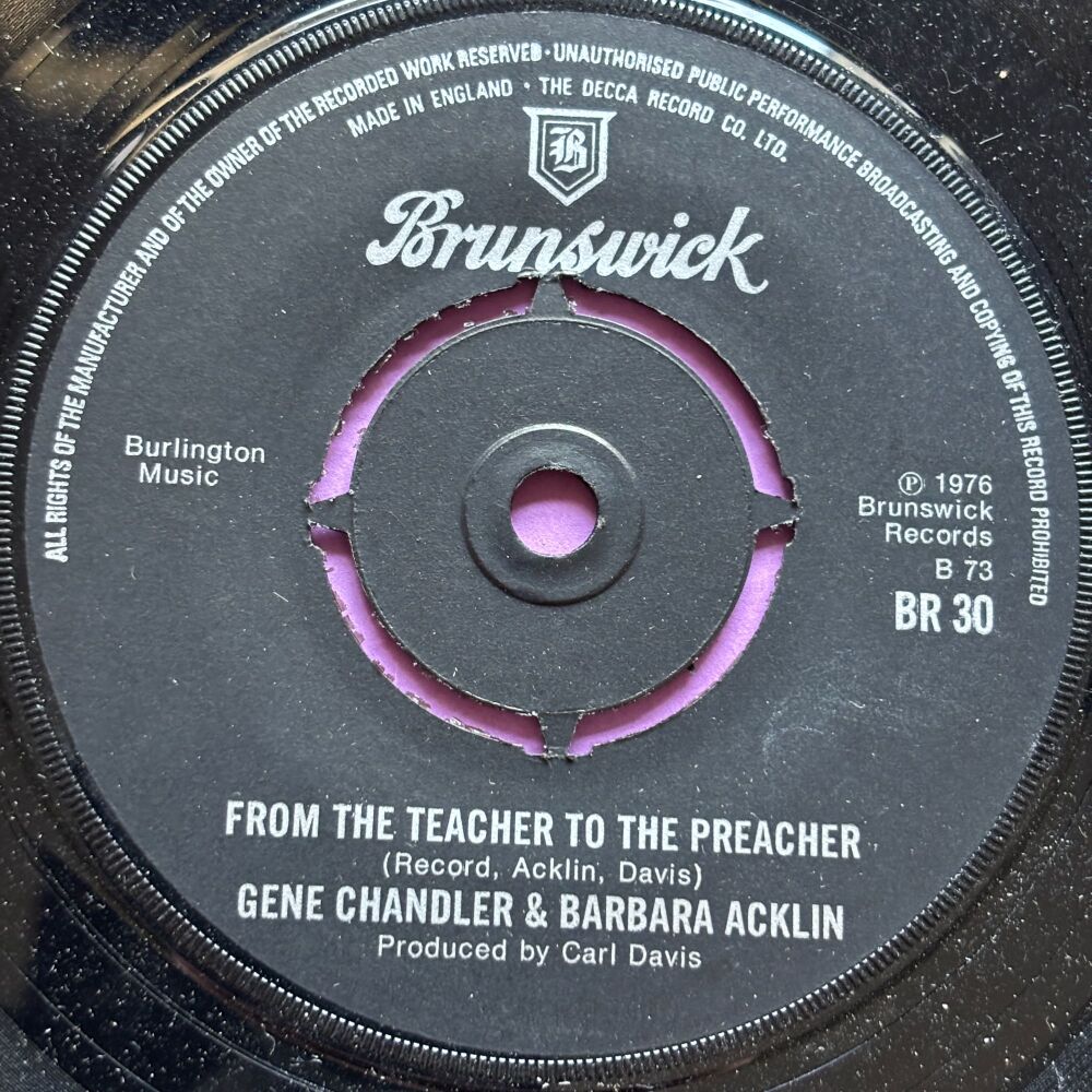 Gene Chandler & Barbara Acklin-From the teacher to the preacher-UK Brunswic