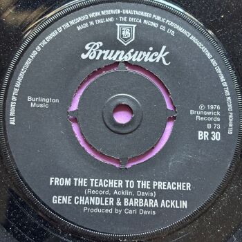 Gene Chandler & Barbara Acklin-From the teacher to the preacher-UK Brunswick E+