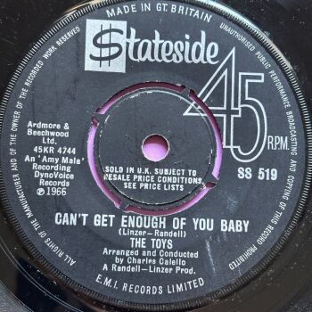 Toys-Can't get enough of you baby-UK Stateside vg+