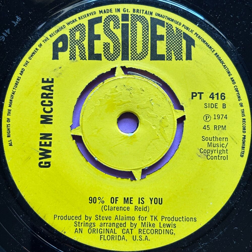 Gwen McCrae-90% of me is you-UK President M-
