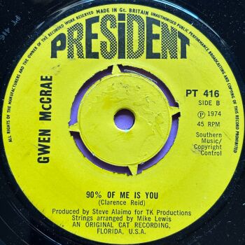 Gwen McCrae-90% of me is you-UK President M-