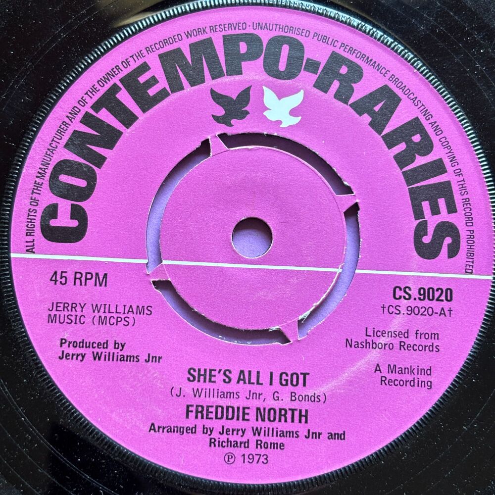 Freddie North-She's all I got/Ain't nothing in the news-UK Contempo E+