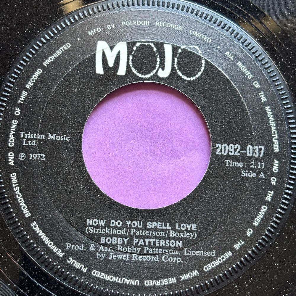 Bobby Patterson-How do you spell love-UK Mojo E+