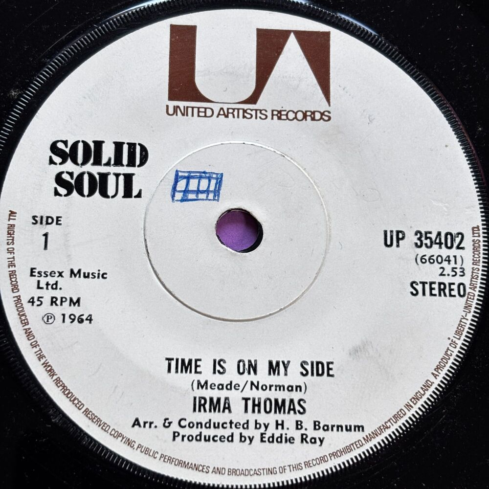 Irma Thomas-Time is on my side-UK UA wol vg+