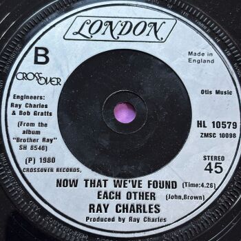 Ray Charles-Now that we've found each other-UK London E+