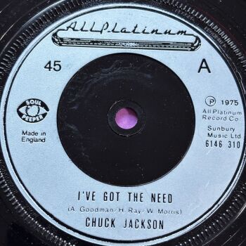 Chuck Jackson-I've got the need-UK All Platinum E