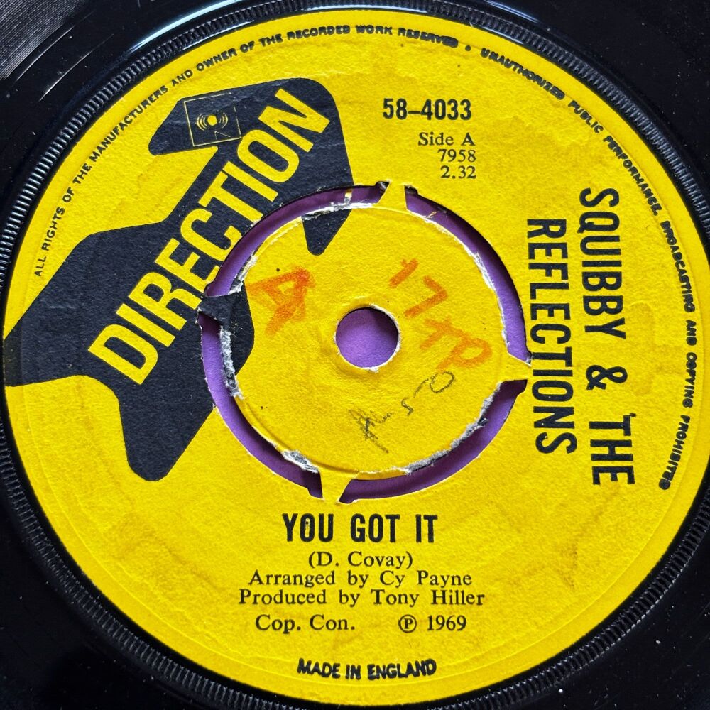Squibby & The Reflections-You got it-UK Direction wol E-