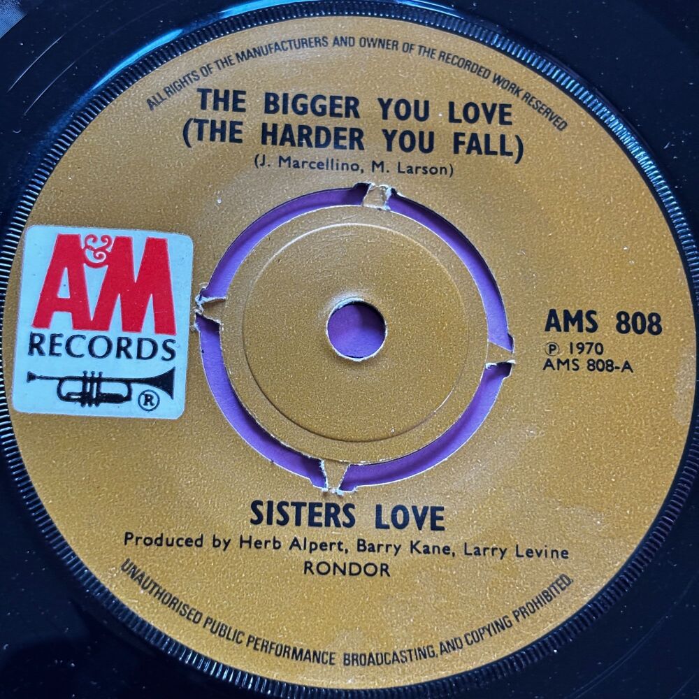 Sisters Love-The bigger you love-UK A&M E+