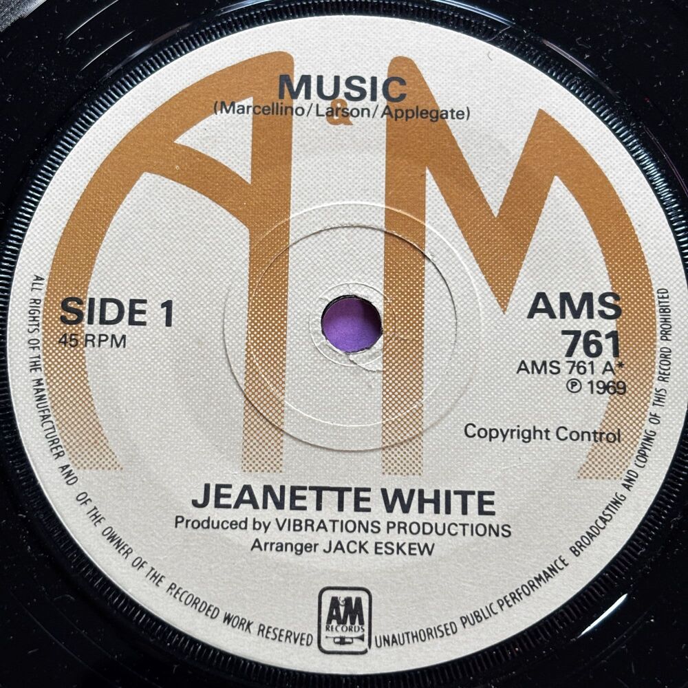 Jeanette White-Music-UK A&M M-