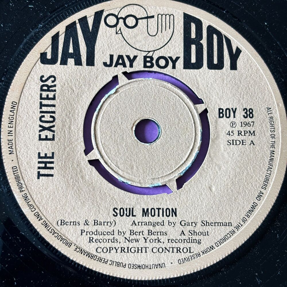 Exciters-Soul motion/You know it ain't right-UK Jayboy E+