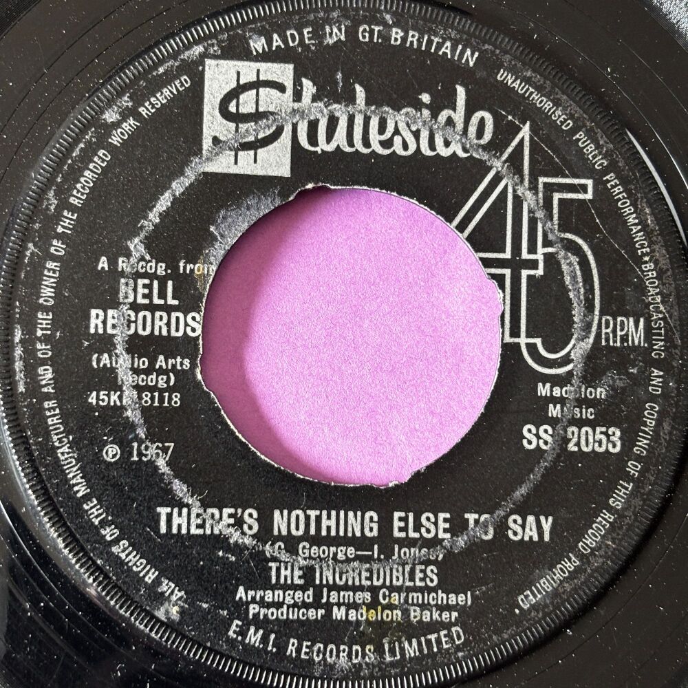 Incredibles-There's nothing else to say-UK Stateside vg+