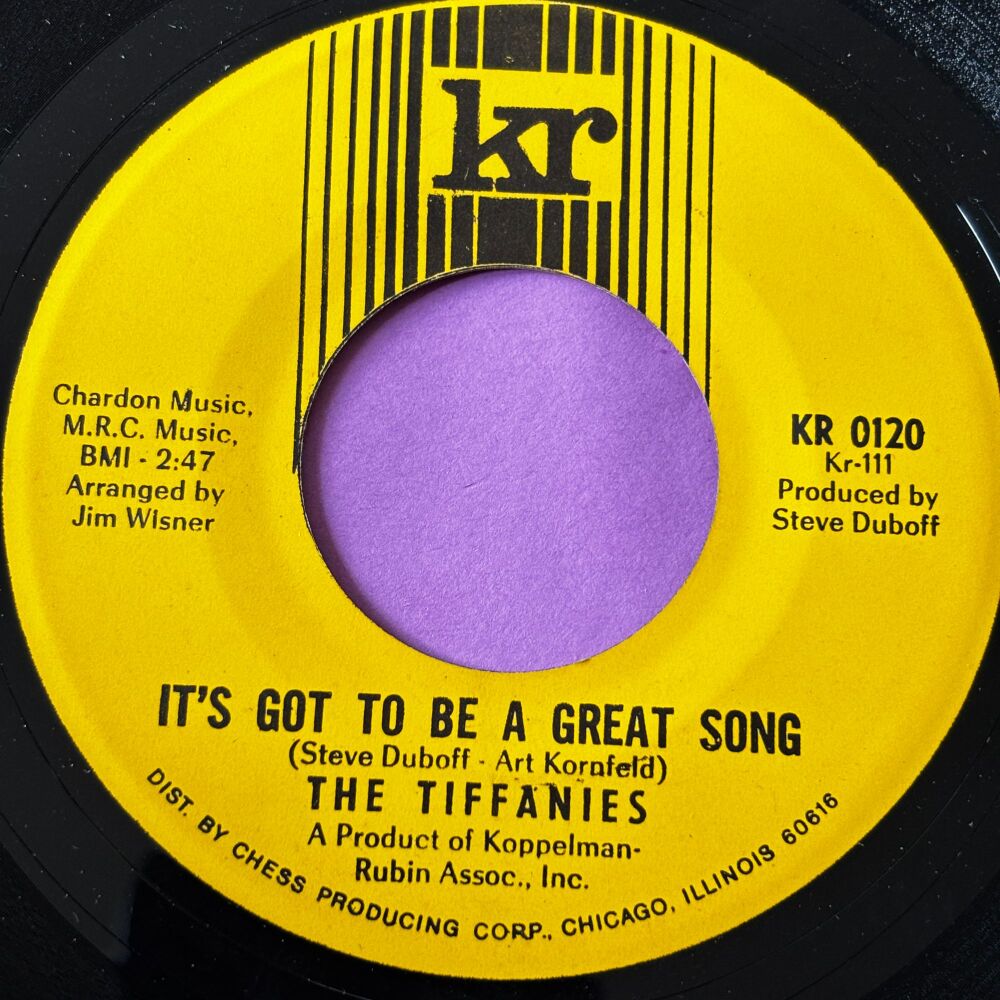 Tiffanies-It's got to be a great song-KR R E+