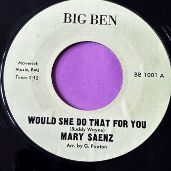 Mary Saenz-Would she do that for you-Big Ben R E+