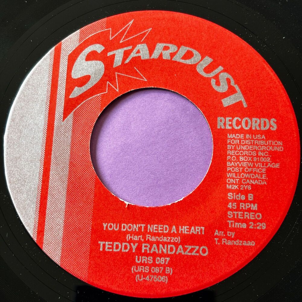 Teddy Randazzo-You don't need a heart-Stardust R E+