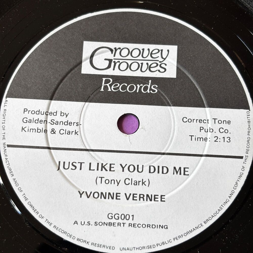 Yvonne Vernee-Just like you did me-Groovy Grooves R E+