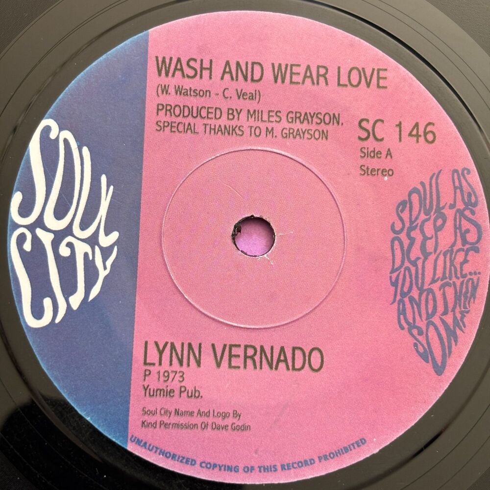 Lynn Vernado-Wash and wear love-Soul City R E+