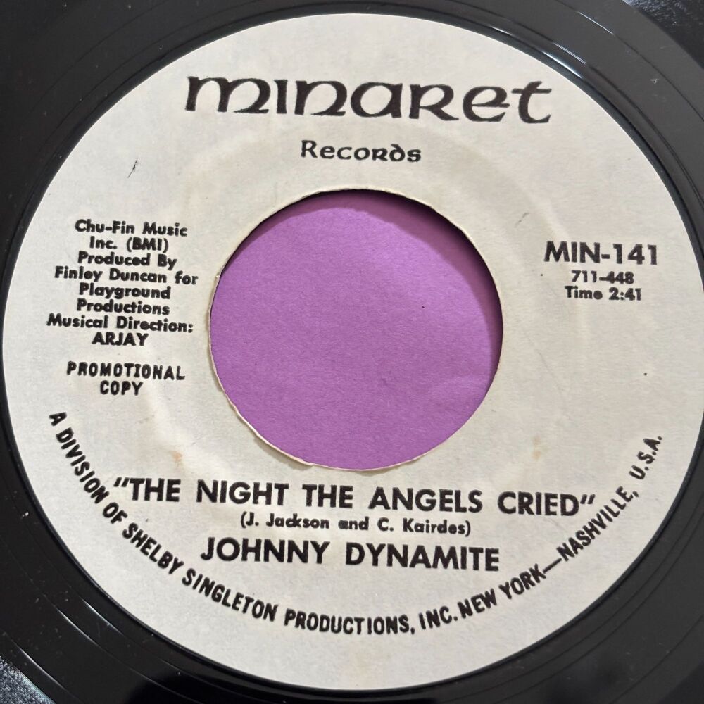 Johnny Dynamite-The night the angels cried-Minaret R E+