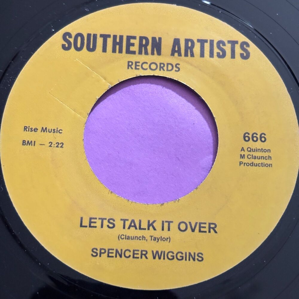 Spencer Wiggins-Let's talk it over-Southern Artists R M-