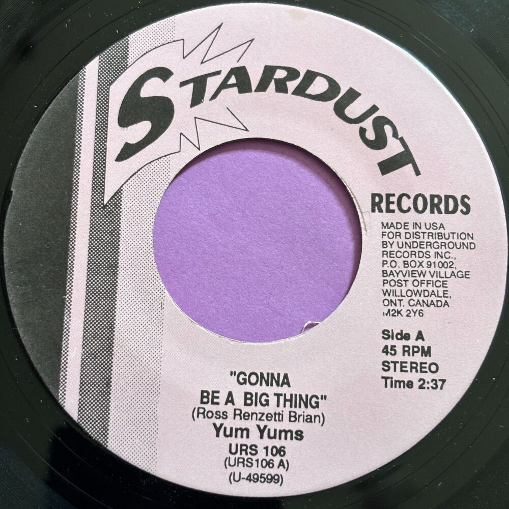 Yum Yums-Gonna be a big thing-Stardust R E+