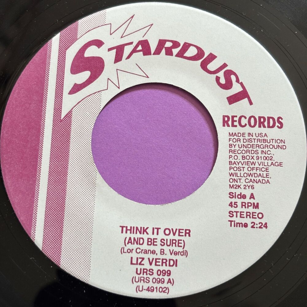 Liz Verdi-Think it over and be sure-Stardust R E+