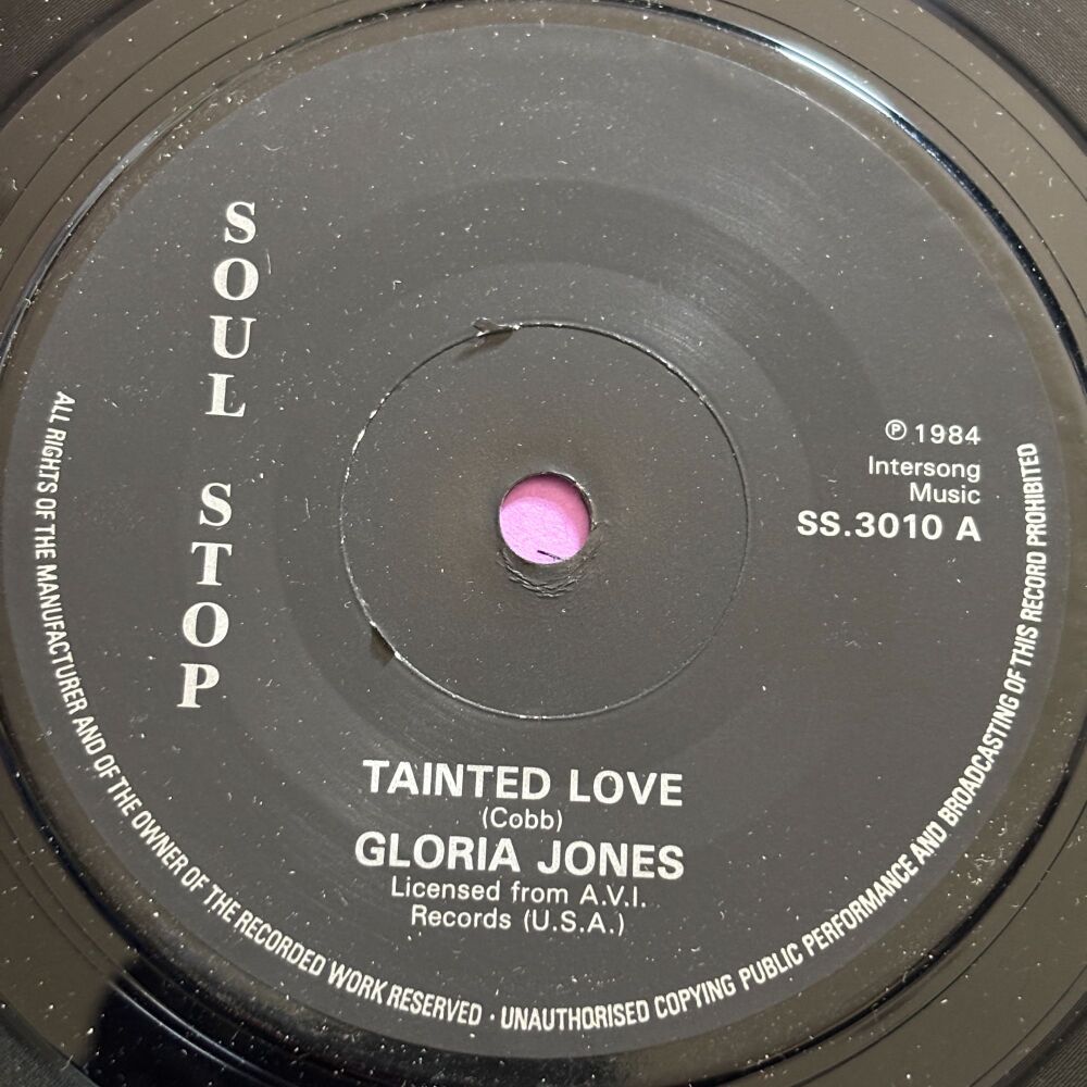 Gloria Jones-Tainted love-Soul Stop R E+