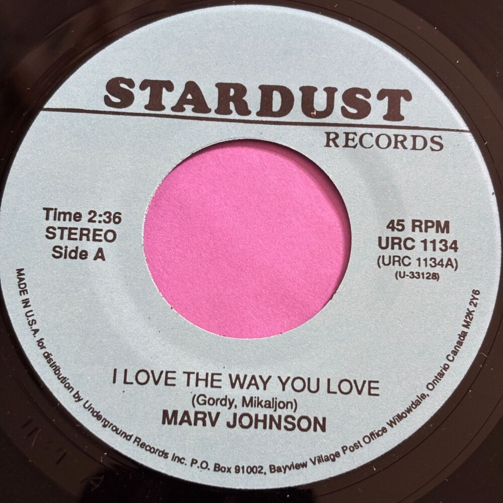 Marv Johnson-I love the way you love-Stardust R E+