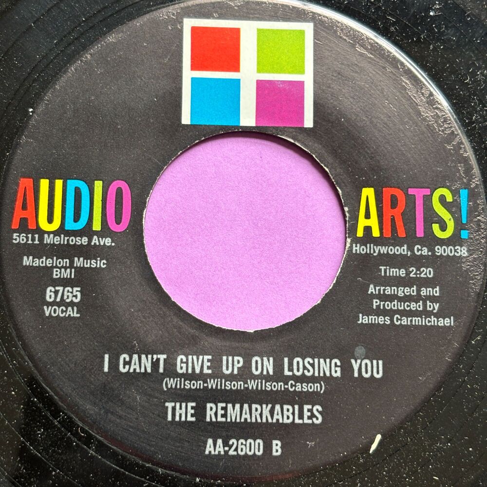Remarkables-I can't give up on losing you-Audio Arts E+