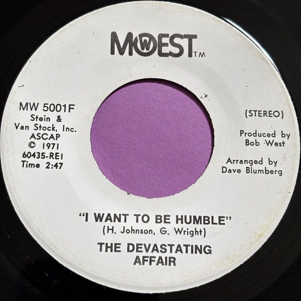 Devastating Affair-I want to be humble-Mowest WD E+