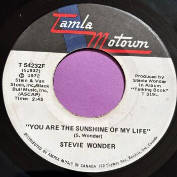 Stevie Wonder-You are the sunshine of my life-Canadian Tamla Motown E+