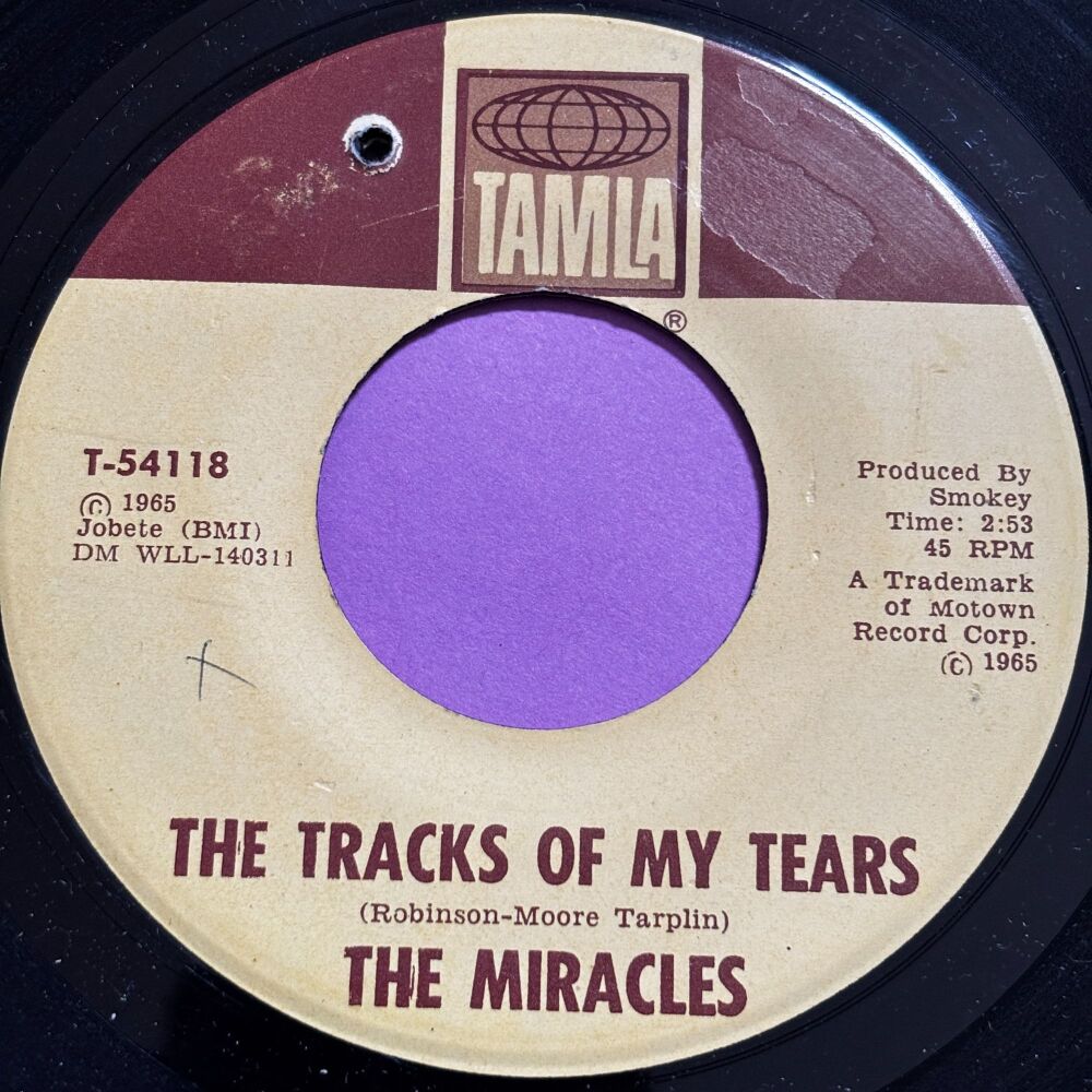 Miracles-The tracks of my tears-Tamla E+