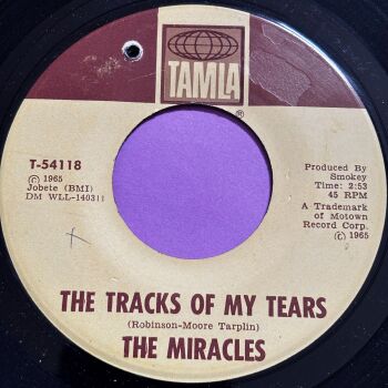 Miracles-The tracks of my tears-Tamla E+