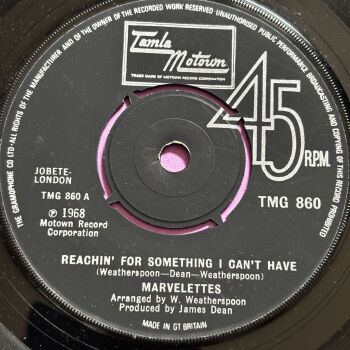 Marvelettes-Reachin' for something I can't have-TMG860 E+