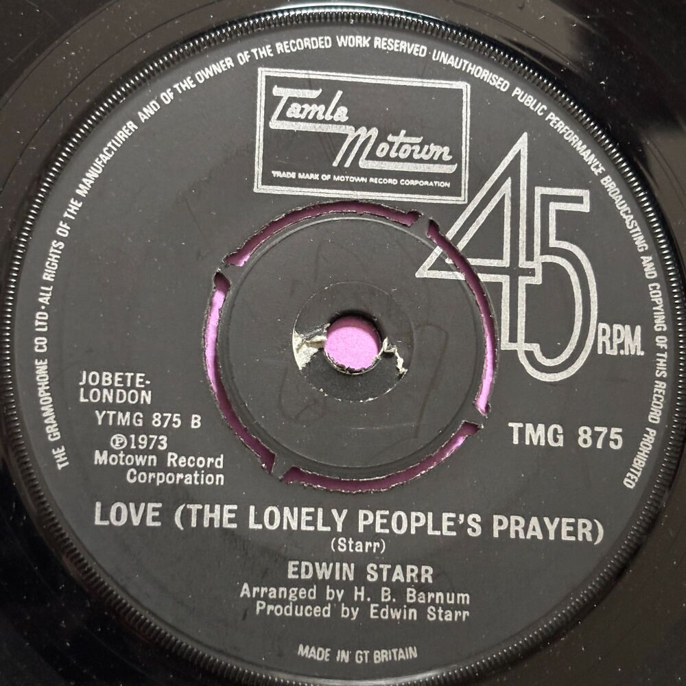 Edwin Starr-Love the lonely people's prayer-TMG 875 E+