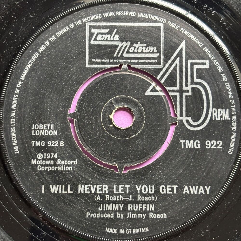 Jimmy Ruffin-I will never let you get away-TMG 922 E+