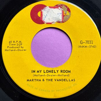 Martha and the Vandellas-In my lonely room-Canadian Tamla stkr E+