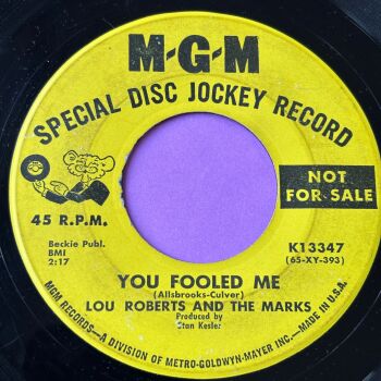Lou Roberts-You fooled me-MGM Demo vg+