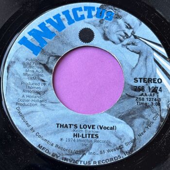 Hi-Lites-That's love-Invictus E