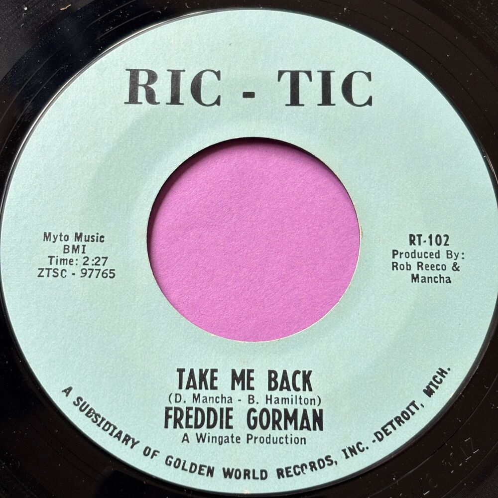 Freddie Gorman-Take me back-Ric-Tic E+