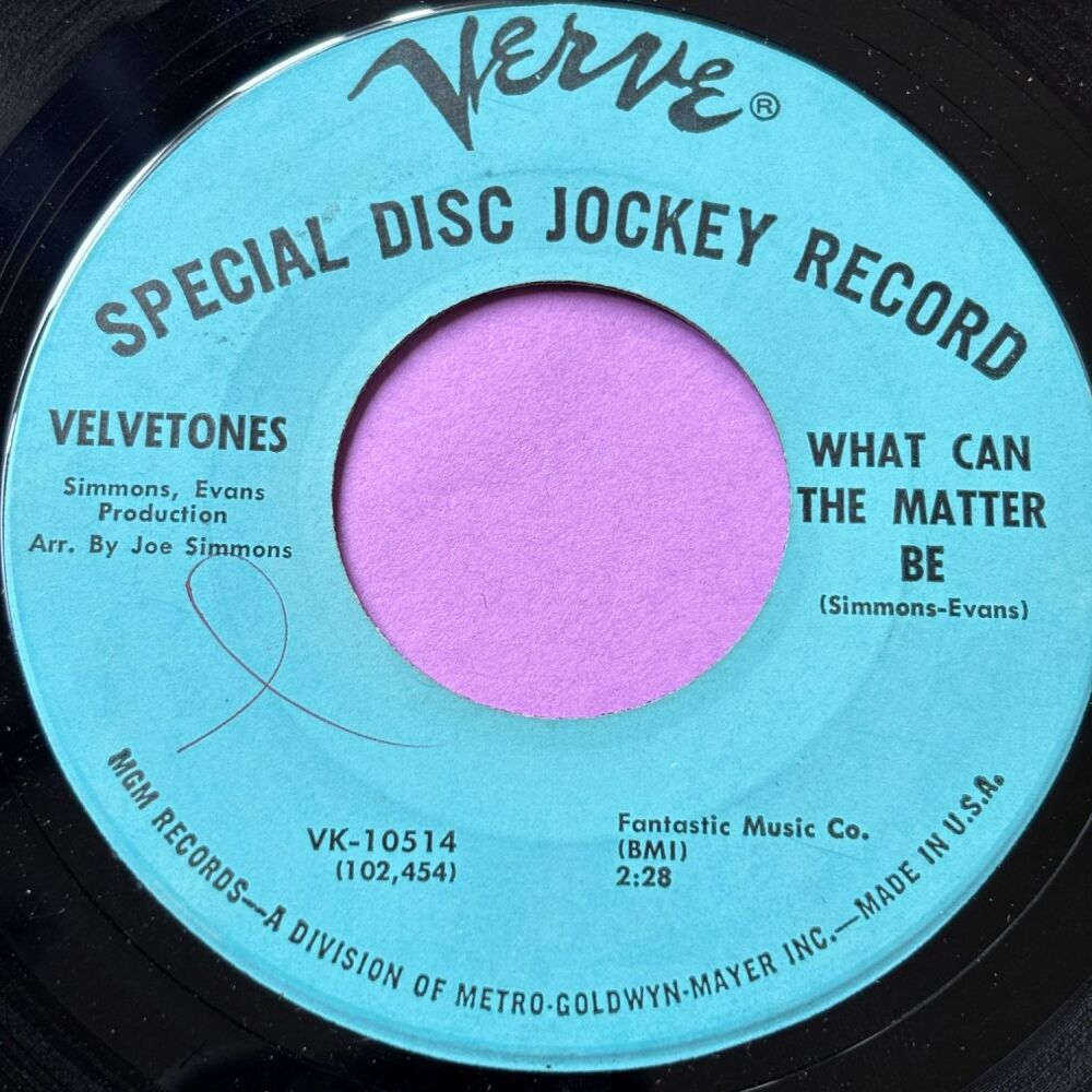 Velvetones-What can the matter be-Verve E+