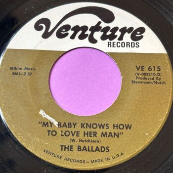 Ballads-My baby knows how to love her man-Venture LT E+