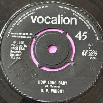 O.V Wright-How long baby-Vocalion E+