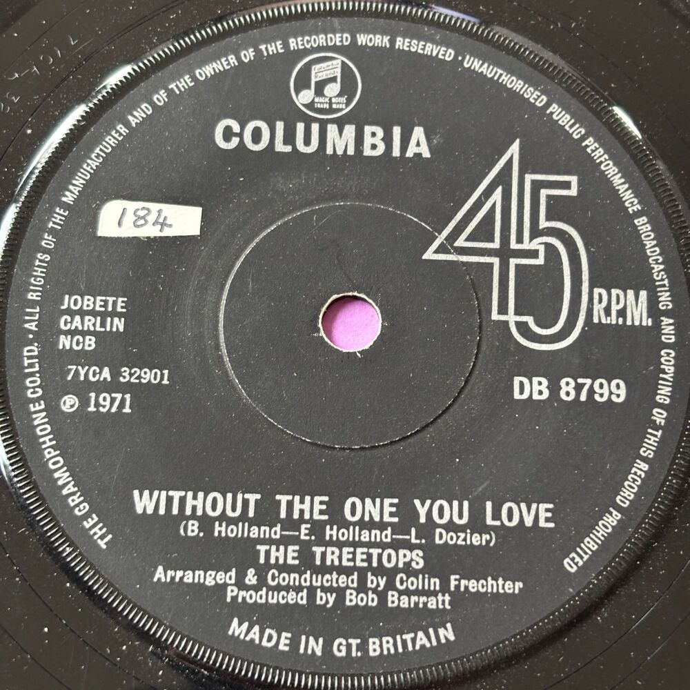 Treetops-Without the one you love-UK Columbia stkr E+