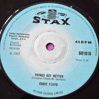 Eddie Floyd-Things get better/ Good love, bad love-UK Stax E+