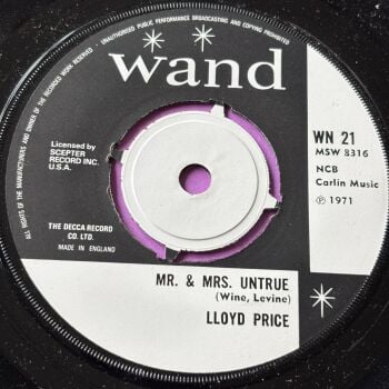 Lloyd Price-Mr & Mrs Untrue-UK Wand M-
